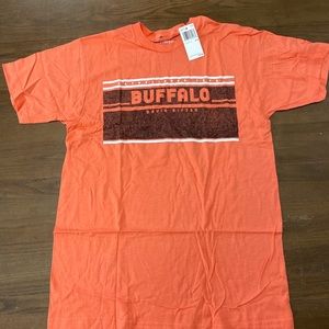Buffalo David Bitton Mens Graphic Shirt salmon size M NWT